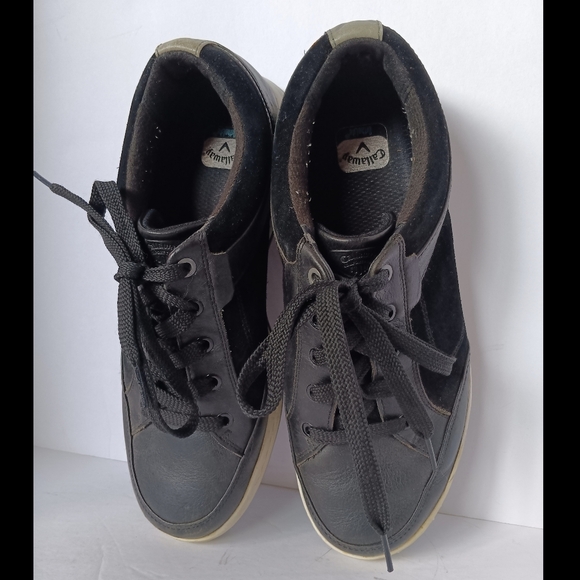 🖤 Callaway Ortholite Mens Golf Shoes Black Leather 9.5 - Picture 11 of 15